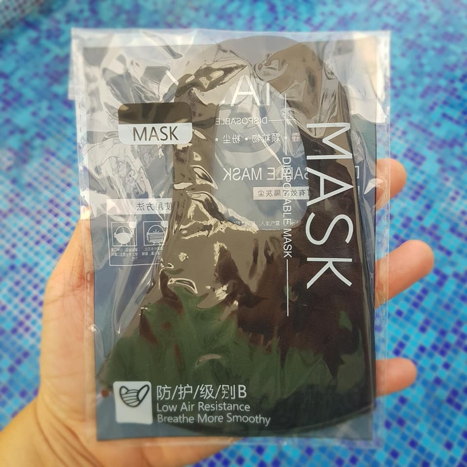 Mask 3D เนื้อยูรีเทน ของผู้ใหญ่ กันฝุ่นและมลภาวะ ใส่บาย ไม่อึดอัด ชิ้นละ 29 บาท 4 ชิ้น 100 โหลละ 180 บาท