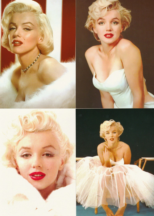 โปสการ์ด Marilyn Monroe ภาพสี 16 ใบ