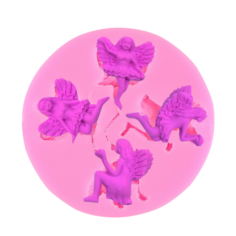 แม่พิมพ์ ซิลิโคน สำหรับทำฟองดองท์ กัมเพส รูปนางฟ้า