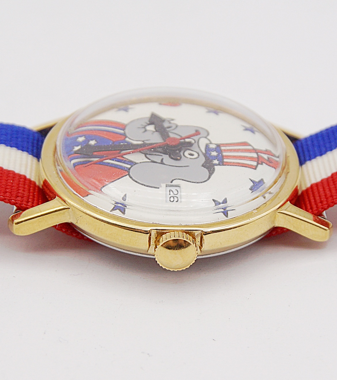 นาฬิกาเก่า REPUBLICAN ELEPHANT ไขลาน