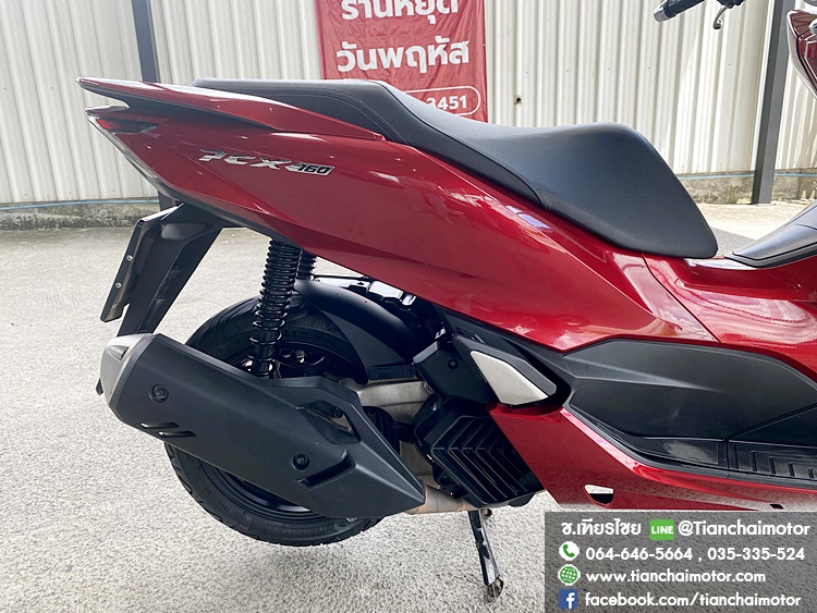 PCX160 ปี64 สีแดงสด เครื่องเดิมๆ ชุดสีสวยรอบคัน เครื่องดี ศูนย์ดี ขับขี่นิ่มๆ ประหยัดน้ำมัน ราคา 82,500