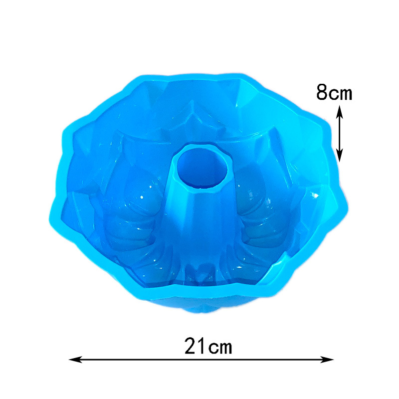 แม่พิมพ์ซิลิโคน พิมพ์สบู่ พิมพ์วุ้น พิมพ์ขนม รูปวงกลม ดอกทิวลิป 8 นิ้ว