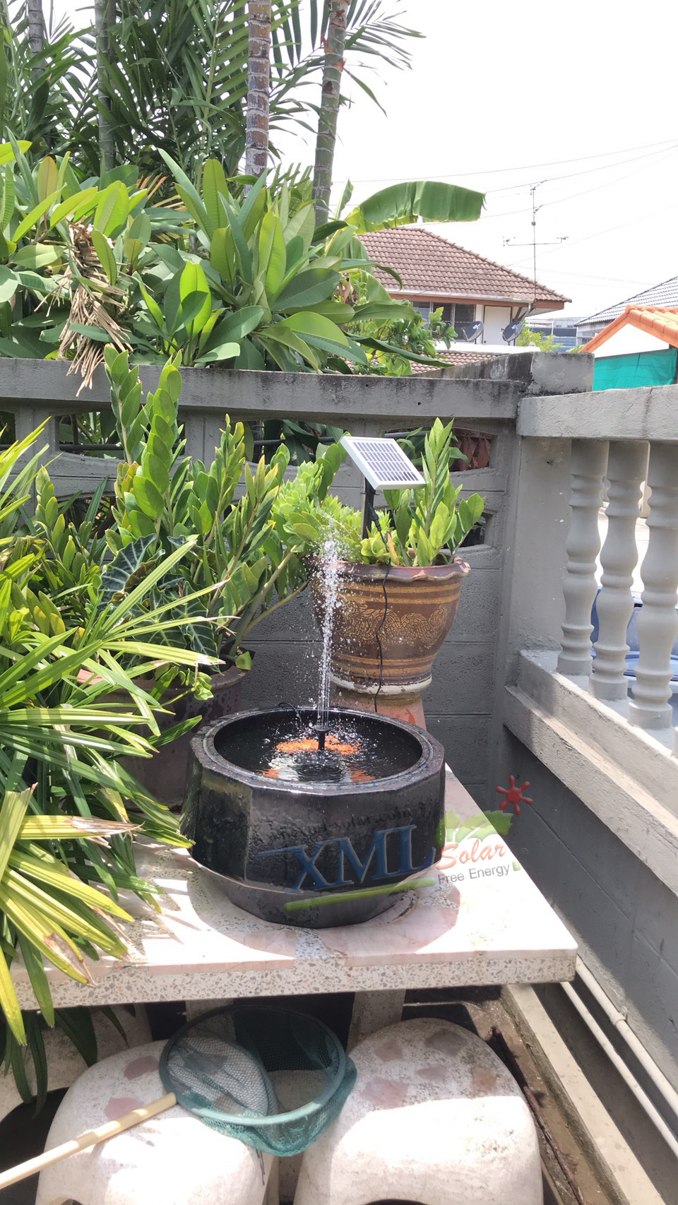 น้ำพุพลังเเสงอาทิตย์ (รุ่น เเผงเเยก) -ไซส์เล็ก (ขนาดแผงโซล่าเซลล์)