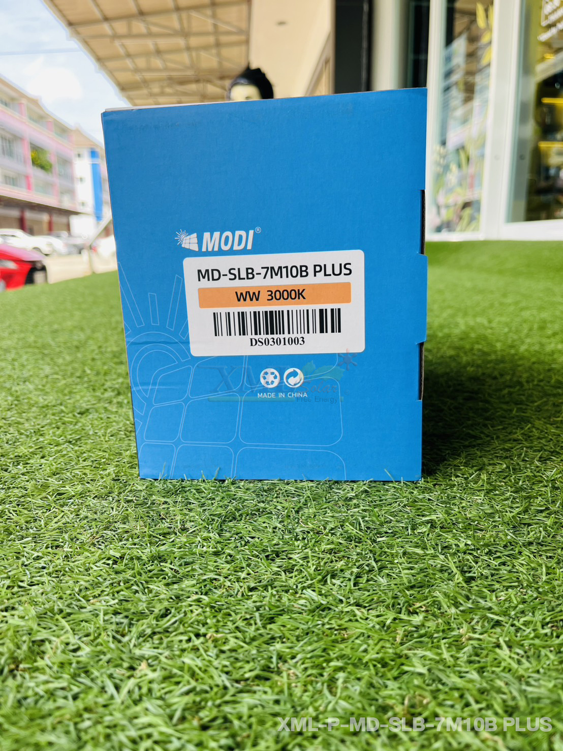 ไฟกระพริบโซล่าเซลล์ หลอดไส้ทรงรี 7/10/20 หลอด รุ่น MD-SLB (เเสง : เหลืองวอมไวท์)