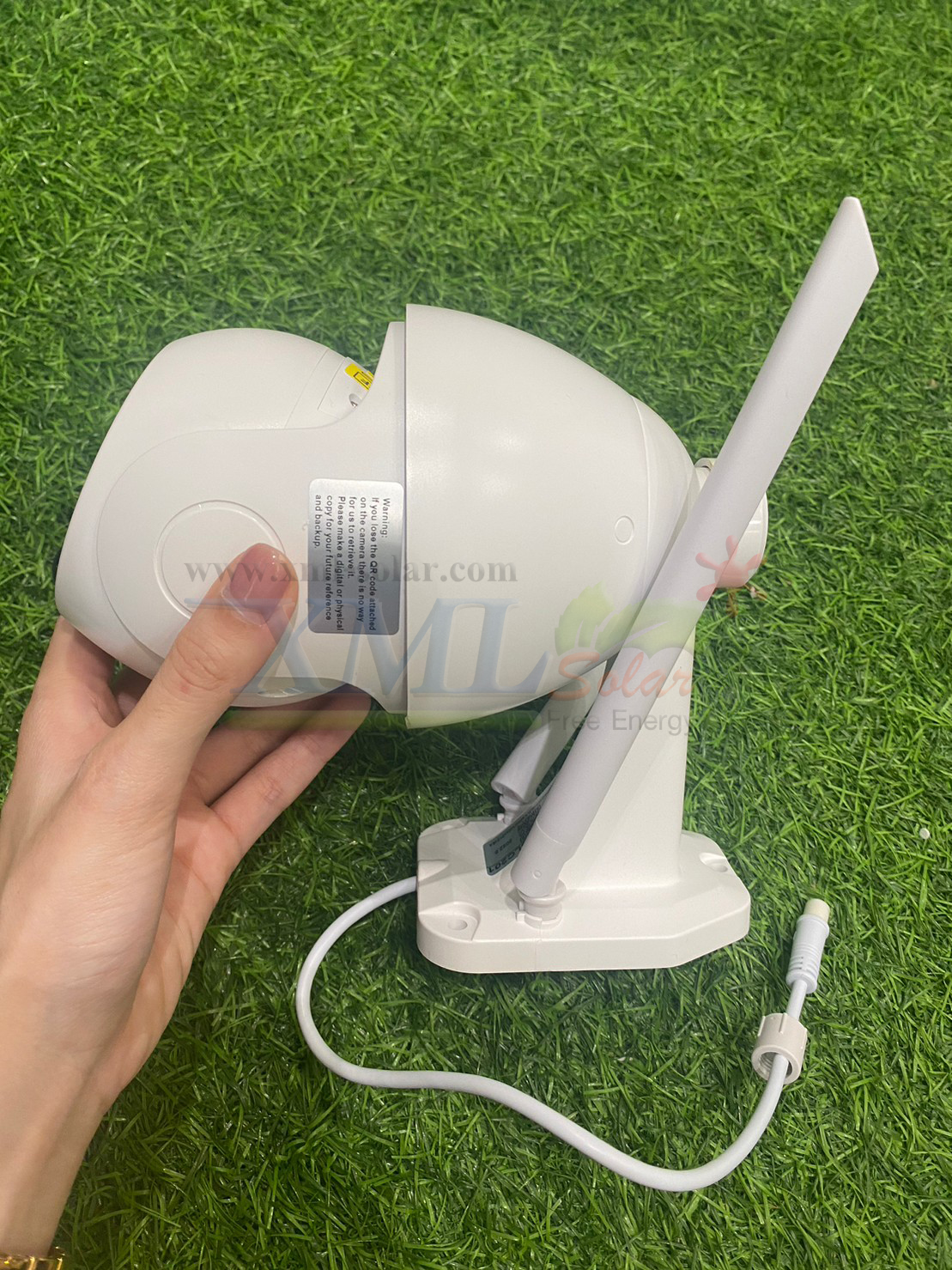 กล้องวงจรปิดโซล่าเซลล์ รุ่นหมุนรอบทิศ (ระบบ WIFI) Full HD Camera (1080P) V.2023
