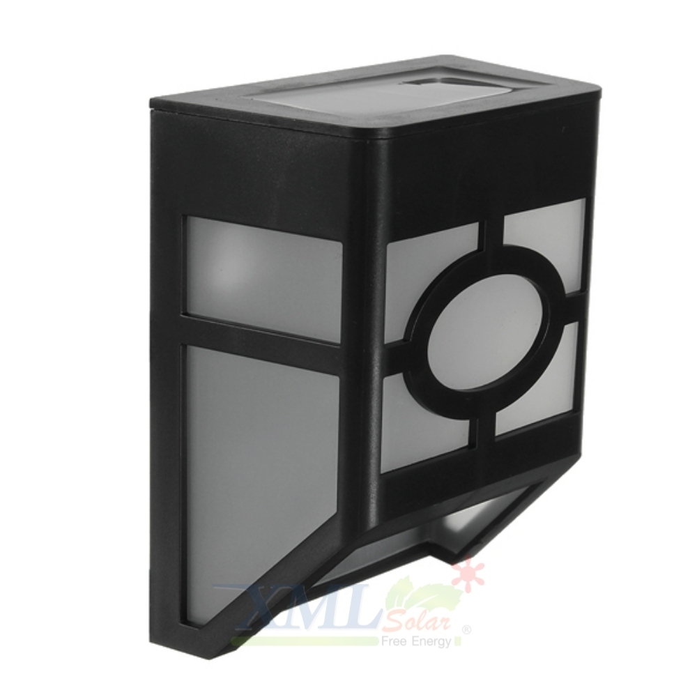 โคมไฟโซล่าเซลล์ ติดผนัง 2 LED ทรง ญี่ปุ่น (เเสง : ขาว)