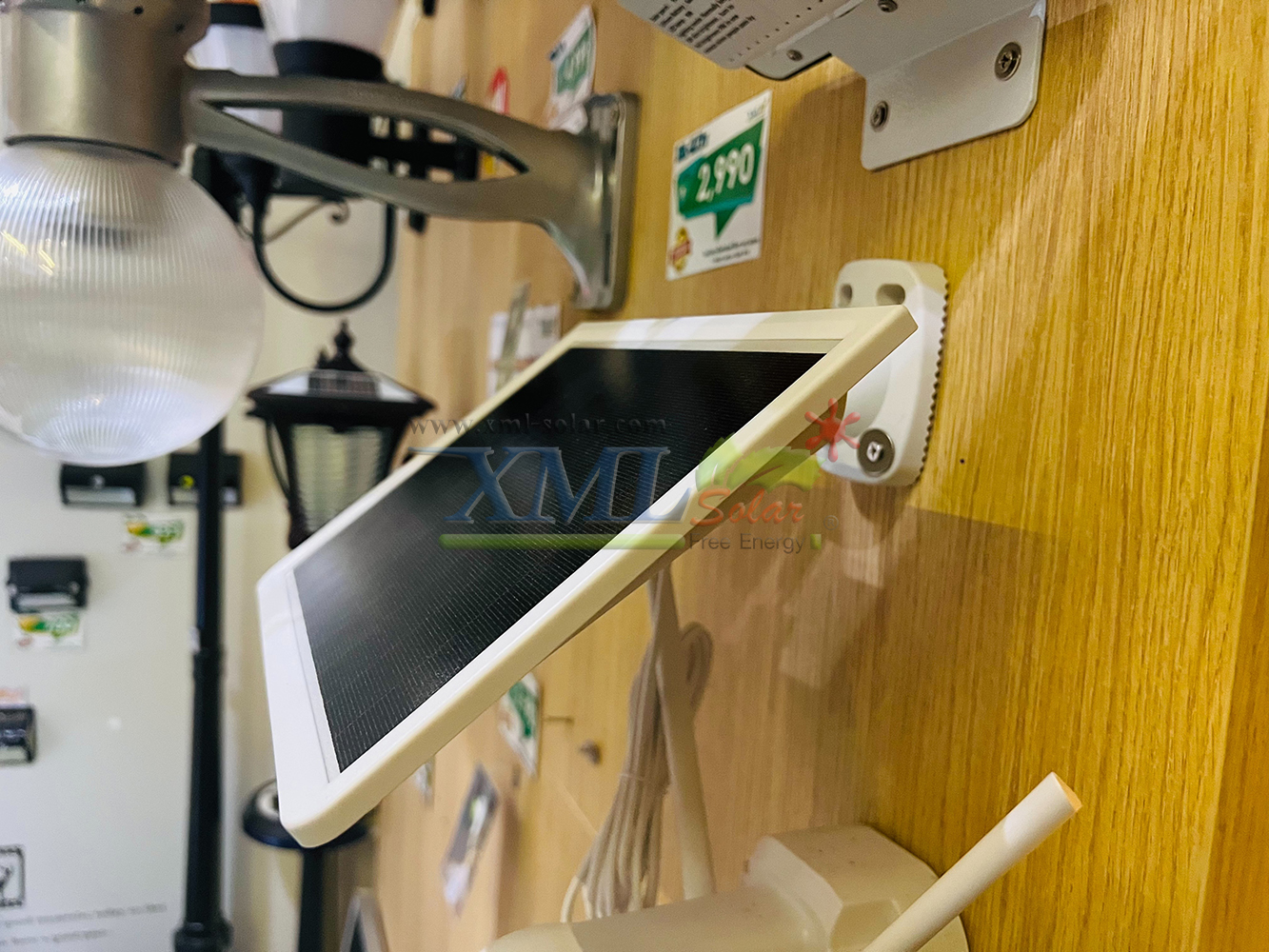 กล้องวงจรปิดโซล่าเซลล์ รุ่นหมุนรอบทิศ (ระบบ WIFI) Full HD Camera (1080P)