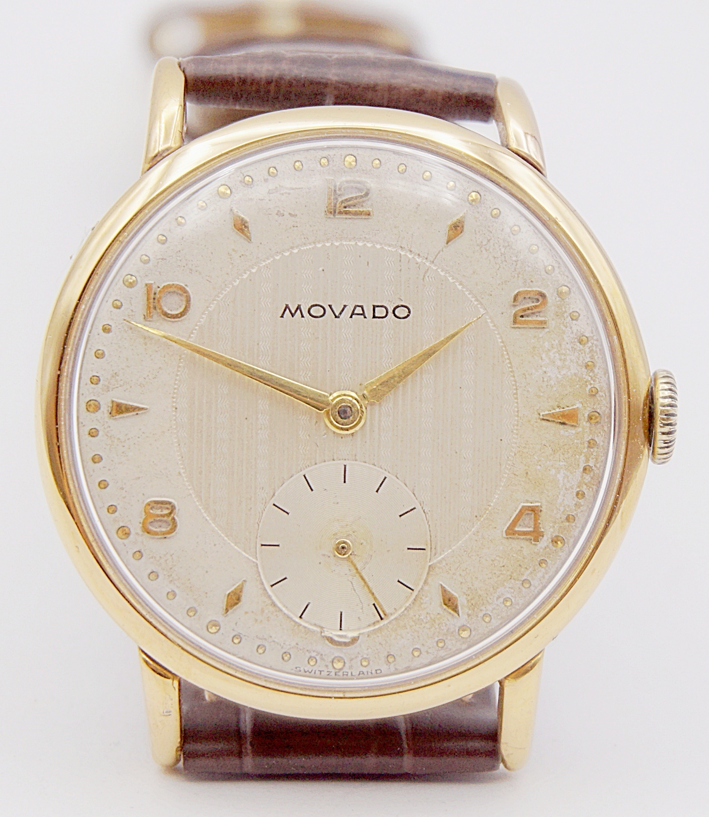 นาฬิกาเก่า MOVADO ไขลานสองเข็มครึ่ง