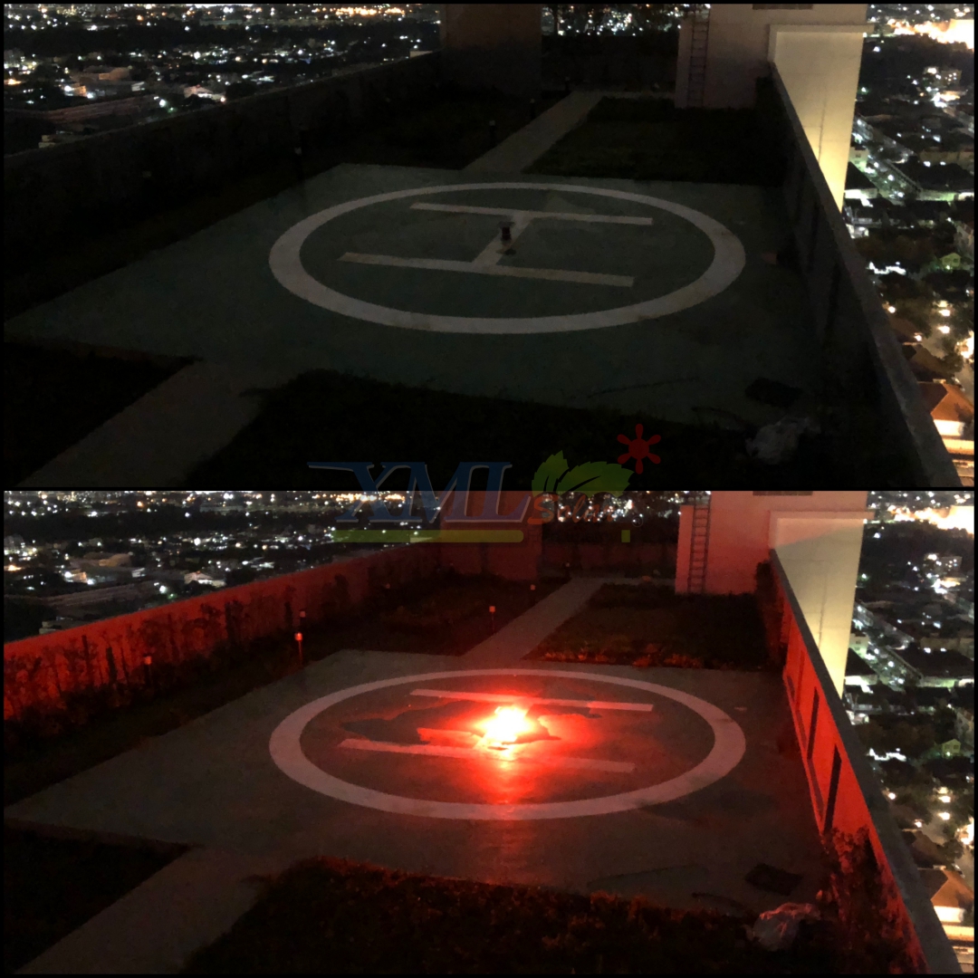 ไฟไซเรนพลังงานแสงอาทิตย์ (แสง : สีแดง) 10 watt