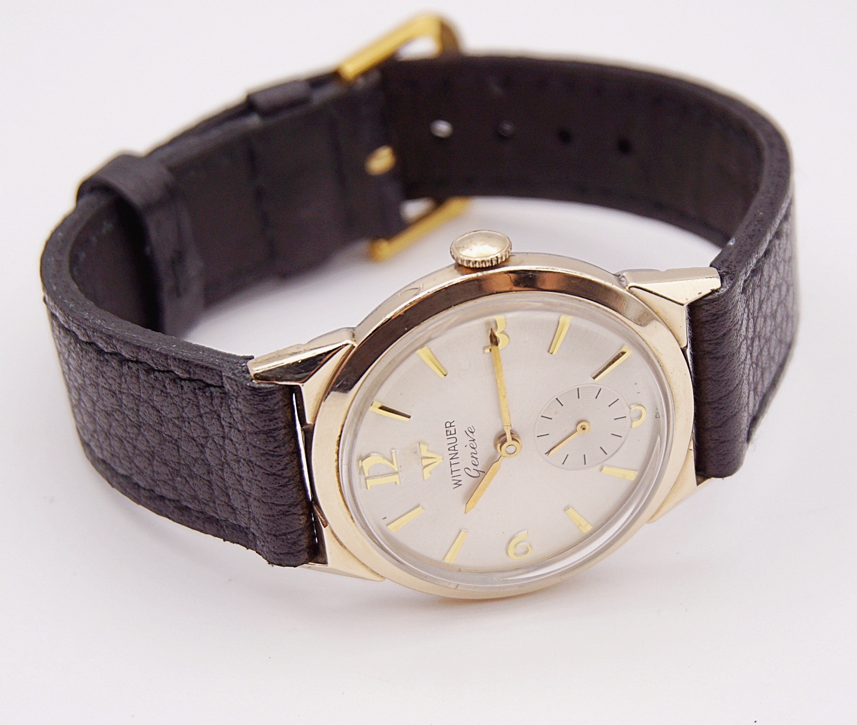 นาฬิกาเก่า WITTNAUER BY LONGINES ไขลานสองเข็มครึ่ง