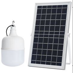 โคมไฟตุ้มโซล่าเซลล์ 150w. (กล่องสีน้ำตาล) (เปิดได้ 3 แสง)