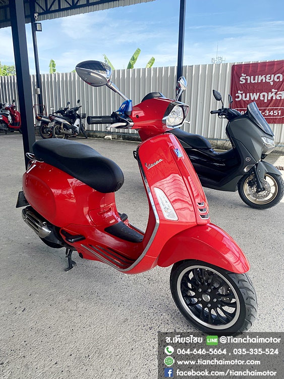 ★ฟรีดาวน์★VESPA SPRINT125IGET ABS ปี66 สีแดง ชุดสีสวยเป๊ะ วิ่งเพียง 9900 กิโล เครื่องเดิมดี ขับขี่คล่องตัว ราคา 79,900