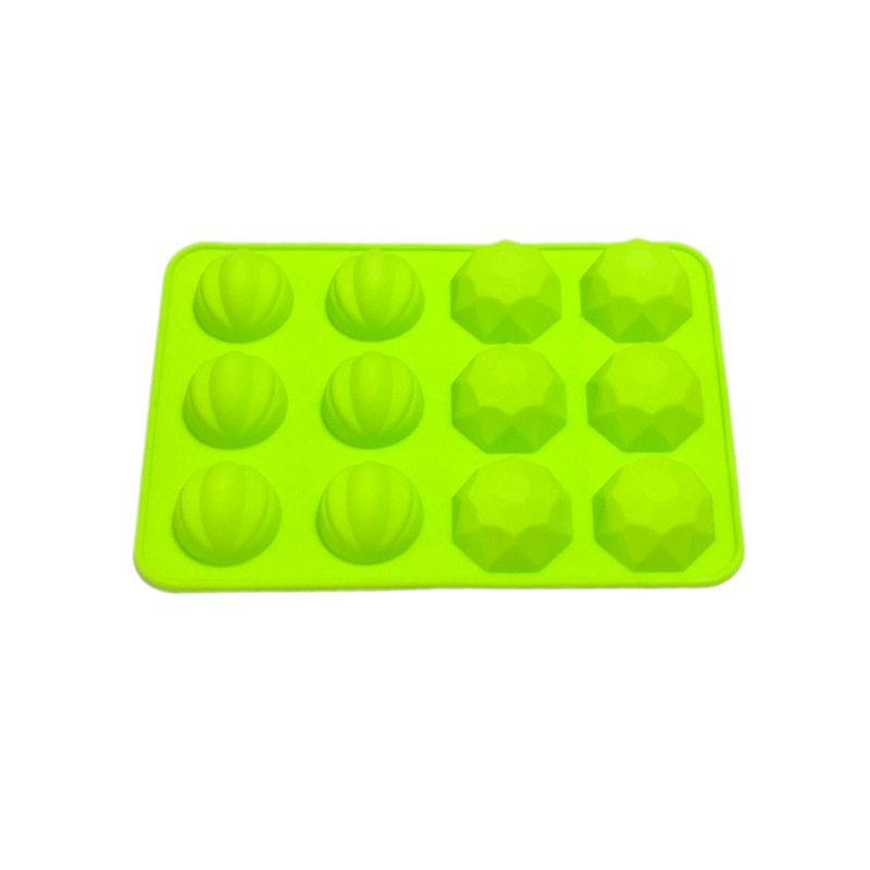 โมล(mold) แม่พิมพ์ซิลิโคน ทำวุ้น ขนม สบู่ งานdiy ทรงกลม 12 ช่อง ( 20 G.)