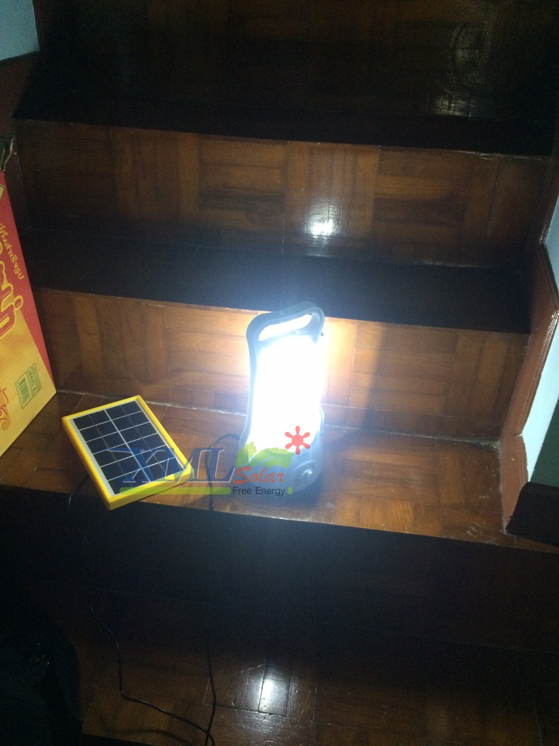 โคมไฟตะเกียงโซล่าเซลล์(สีขาว) ชุดใหญ่