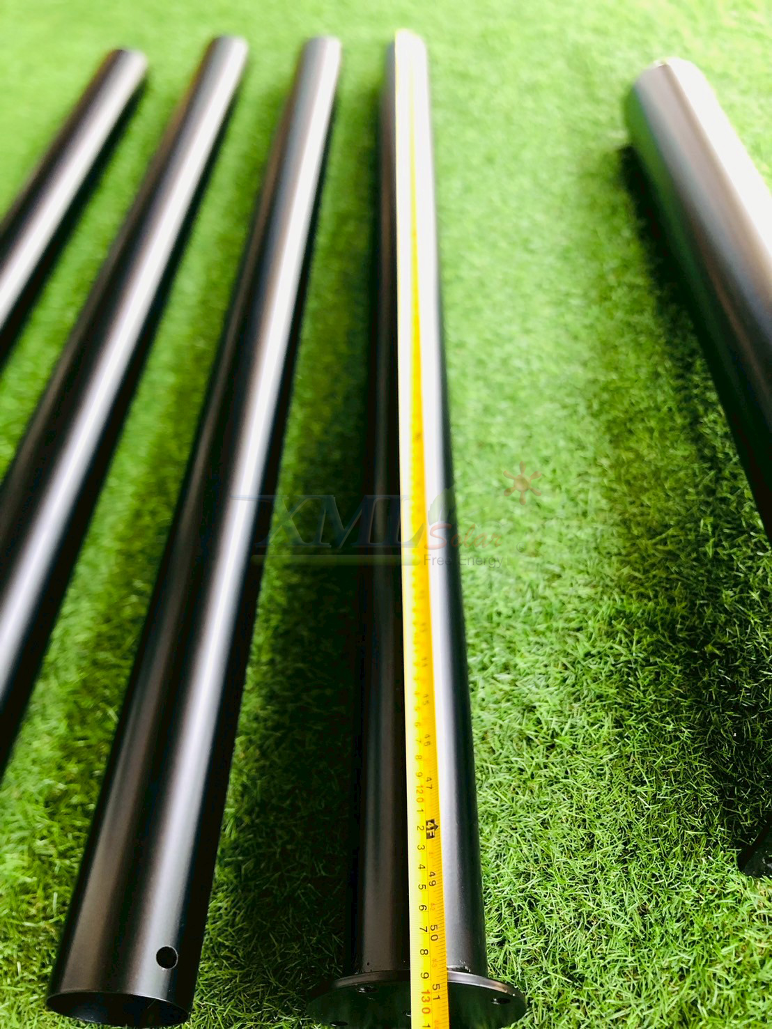 เสาไฟสนาม สีดำ สูง 6 เมตร (ปลาย 3 นิ้ว)