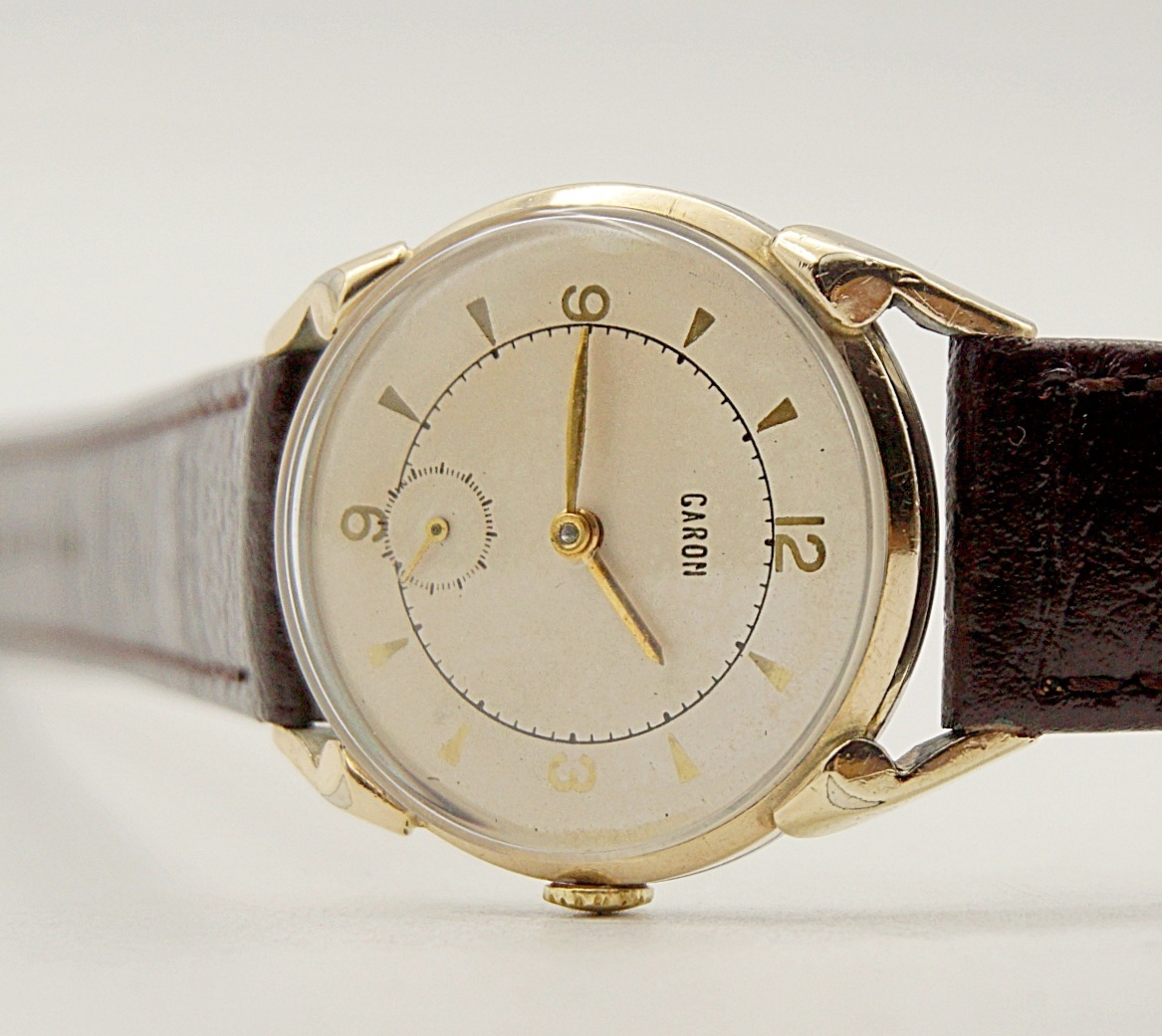 นาฬิกาเก่า GARON ไขลานสองเข็มครึ่ง