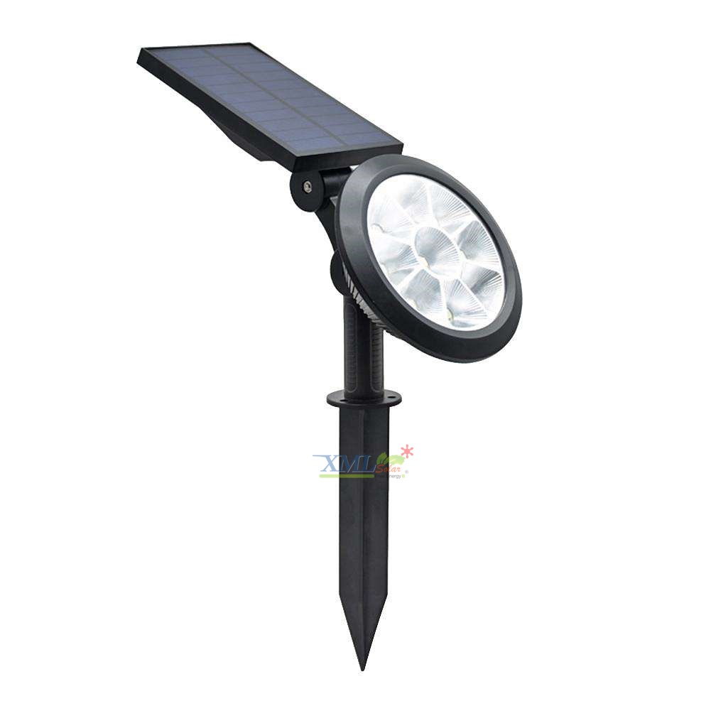 สปอร์ตไลท์ปักสนามโซล่าเซลล์ 9 LED(super bright) (เเสง : หลากสี)