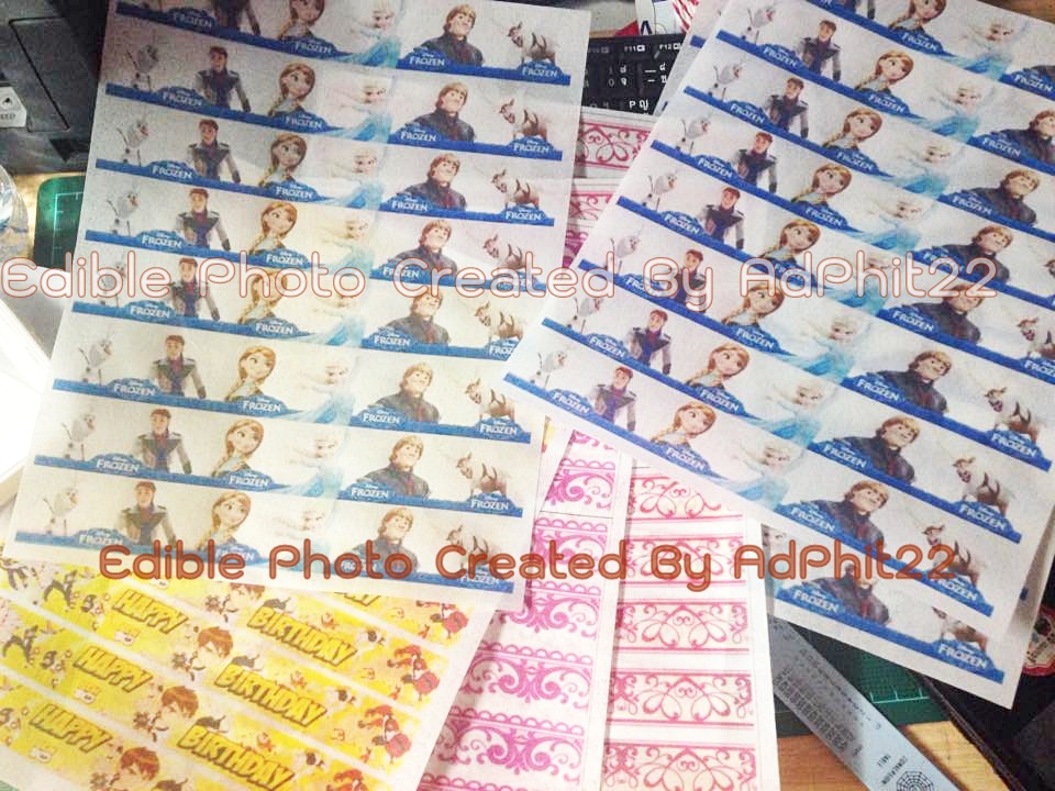 Edible Wafer Ribbon Decoration