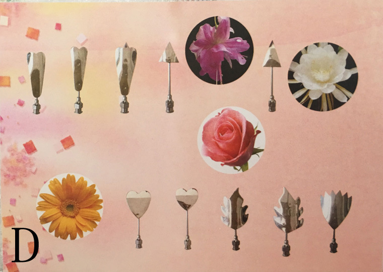 หัวเข็มทำวุ้น 3 มิติ Set D (10 ชิ้น/เซต)