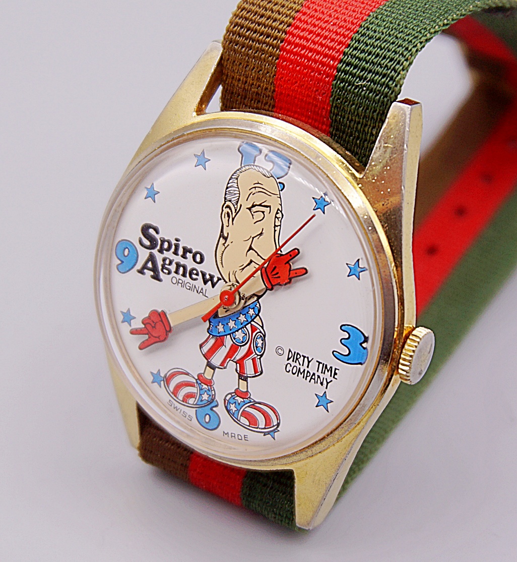 นาฬิกาเก่า SPIRO AGNEW ไขลาน