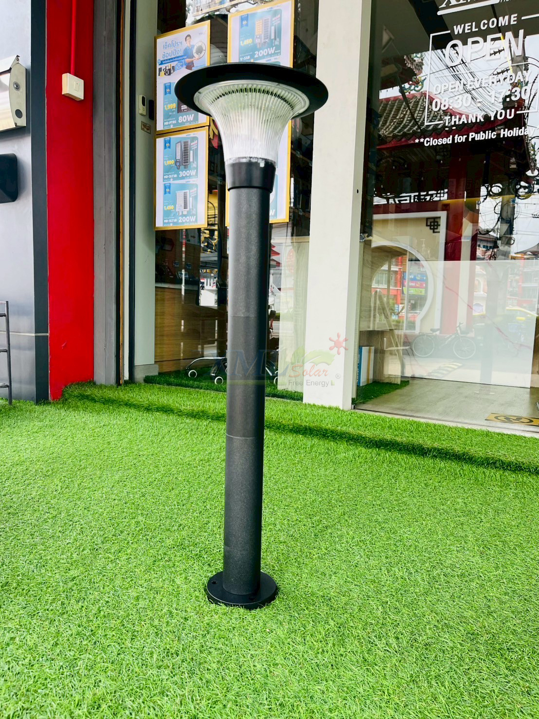 โคมไฟตั้งพื้นโซล่าเซลล์ รุ่น TC-3630C (เปิดได้ 2 แสง)