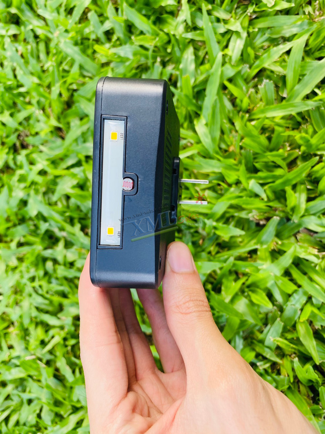 กริ่งโซล่าเซลล์ อเนกประสงค์ สีดำ (Solar Doorbell)