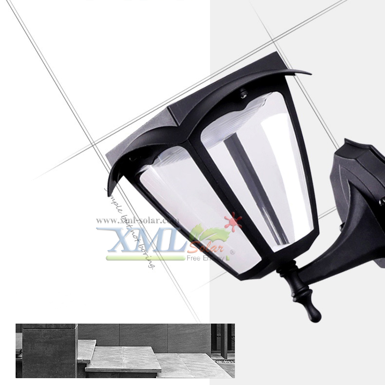 โคมไฟกิ่งโซล่าเซลล์ สไตล์ยุโรป (เเสง : ขาว + เหลืองวอมไวท์)