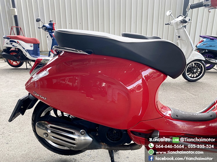 ★ฟรีดาวน์★VESPA SPRINT 125 I GET ABS ปี67 สีแดงสด ไมล์วิ่งน้อย เครื่องแน่นๆ ชุดสีสวยเวอร์ เครื่องดี ศูนย์ดี ราคา 77,500