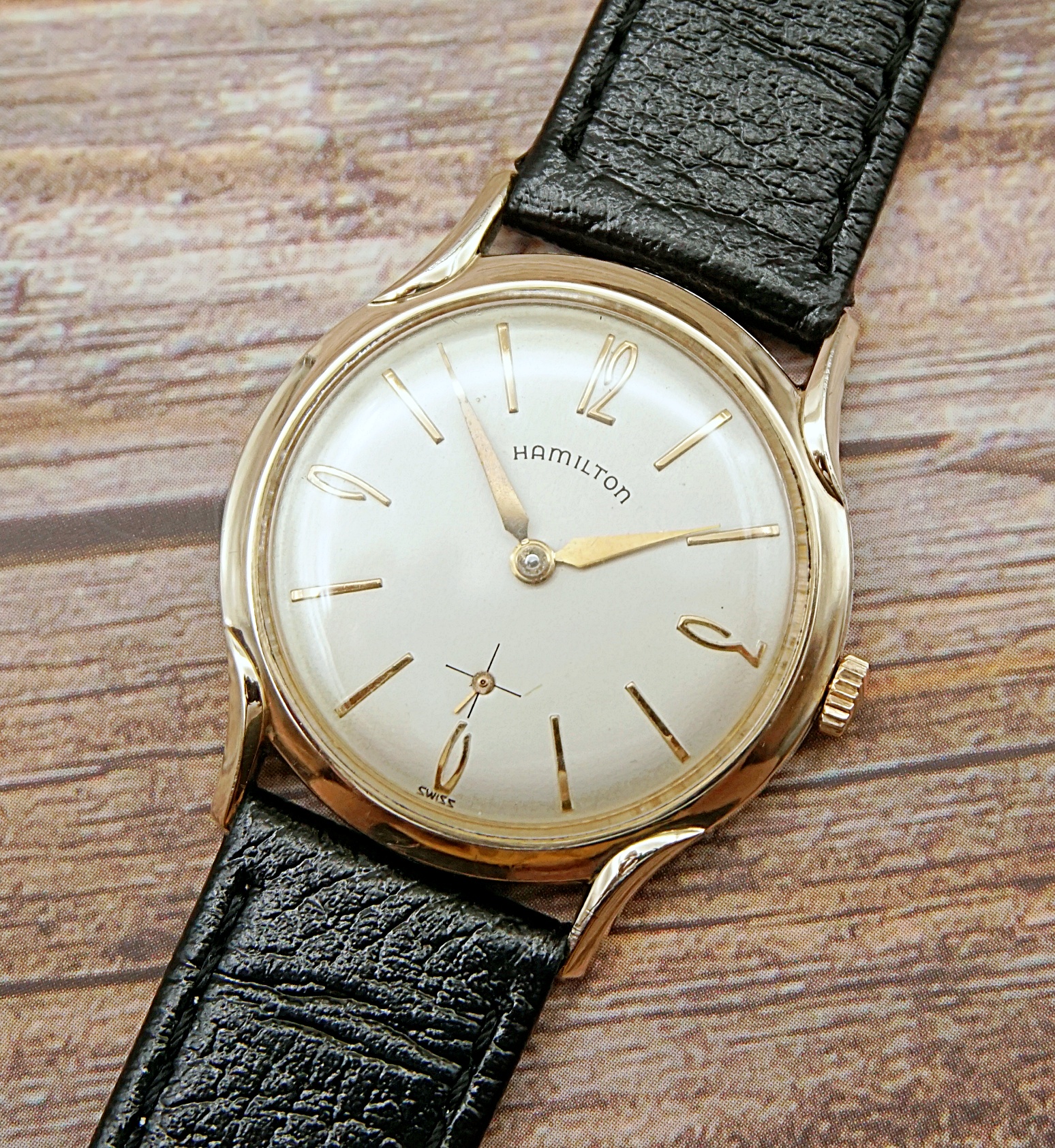 นาฬิกาเก่า HAMILTON ไขลานสองเข็มครึ่ง