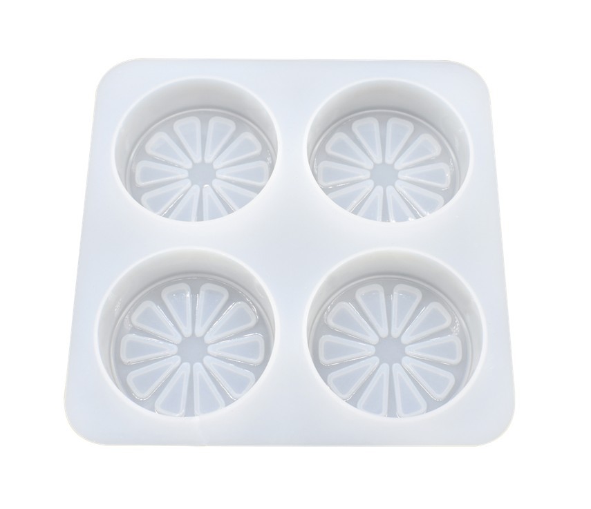 โมล(Mold) แม่พิมพ์ซิลิโคน ทำวุ้น ขนม สบู่ งานdiy รูปมะนาว 4 ช่อง (75 G.)