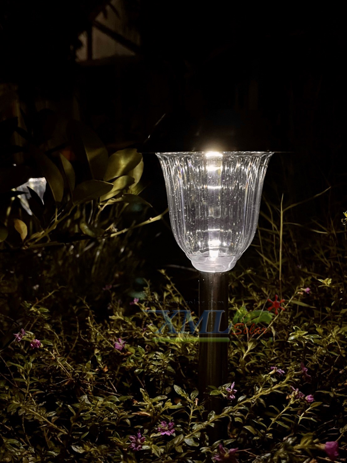 ไฟปักสนามโซล่าเซลล์ 1 LED เเสง ขาว + หลากสี ( 2 in 1 ) 1 แถม 5