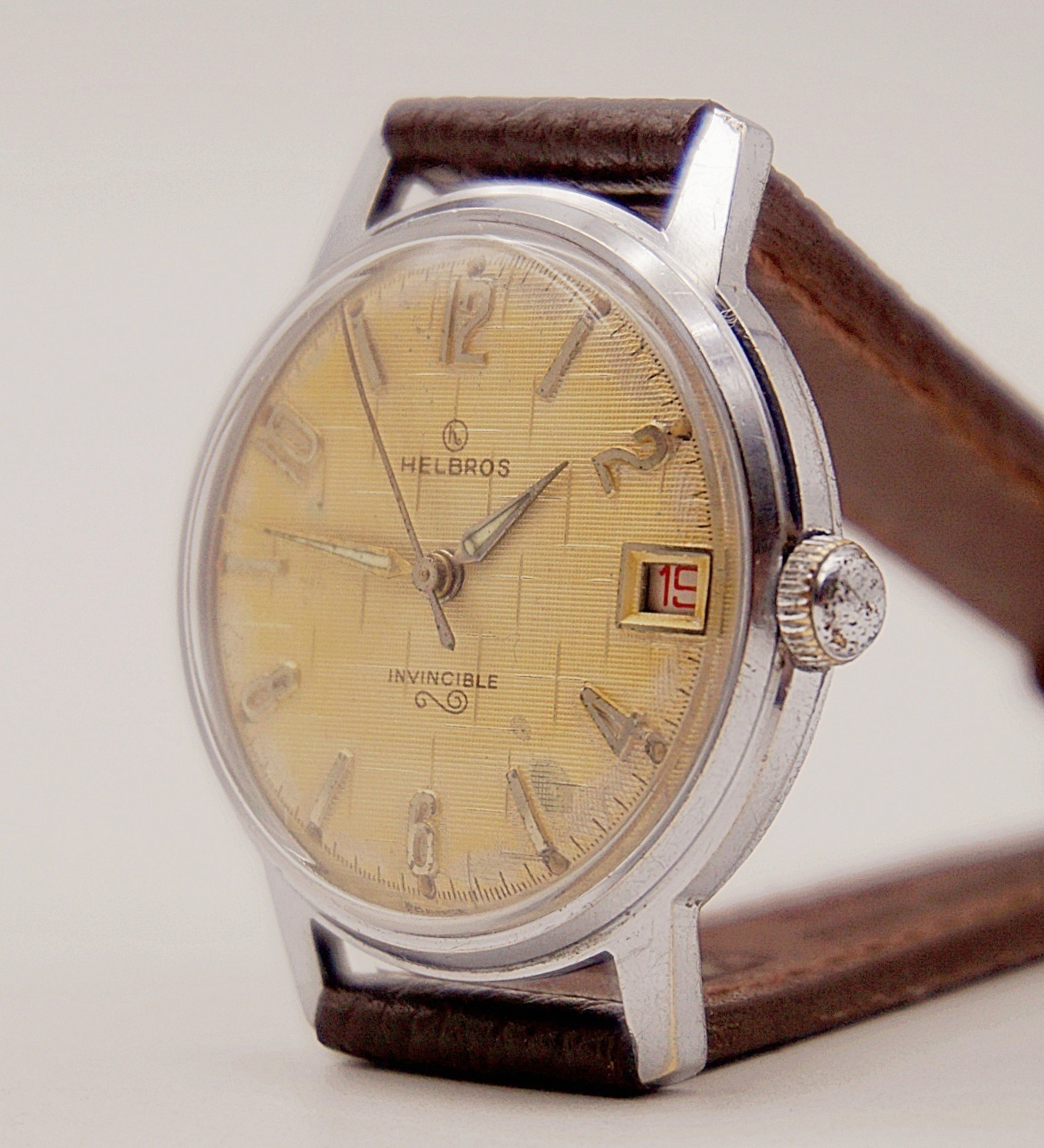 นาฬิกาเก่า HELBROS ไขลาน