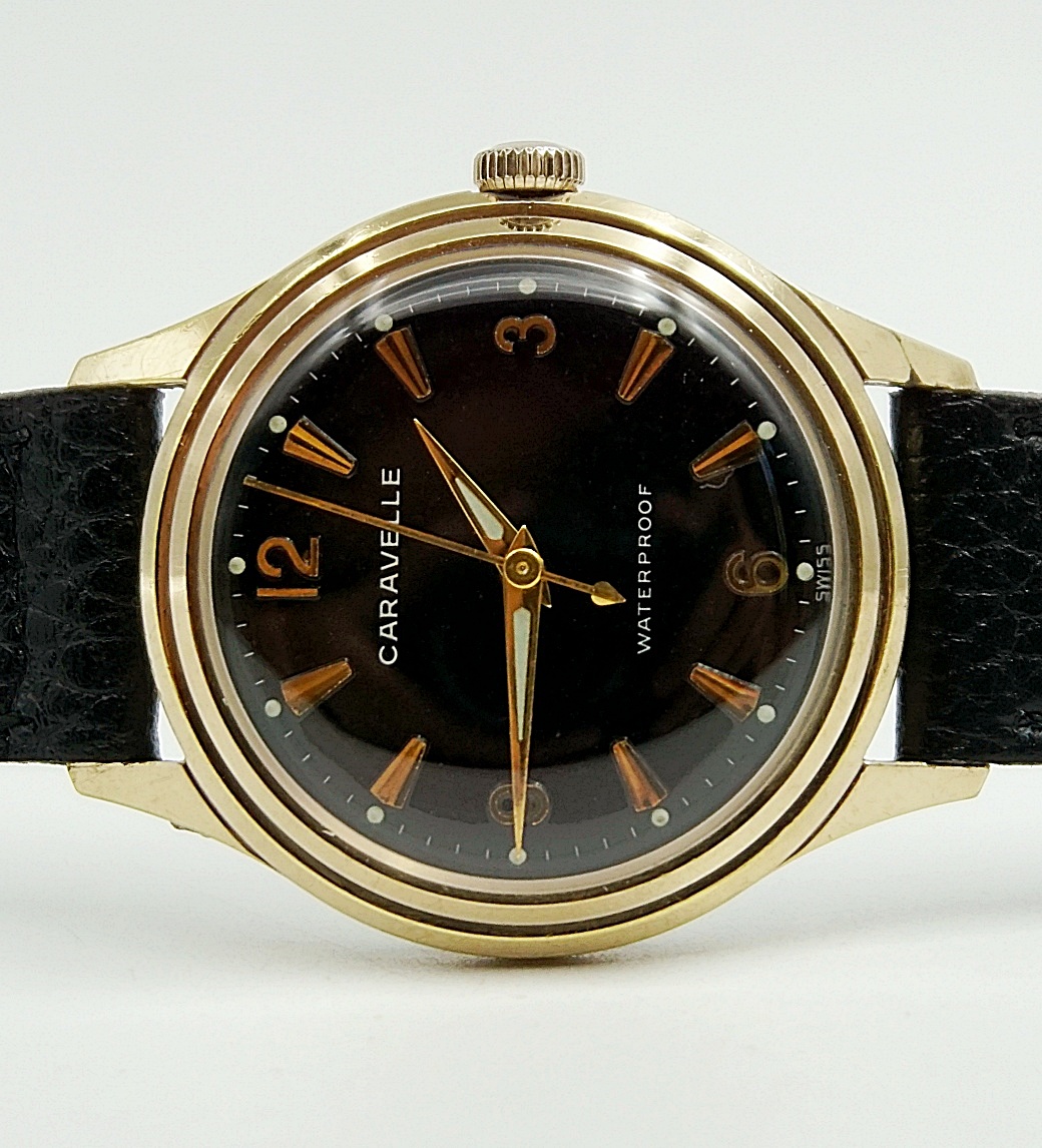 นาฬิกาเก่า CARAVELLE ไขลาน