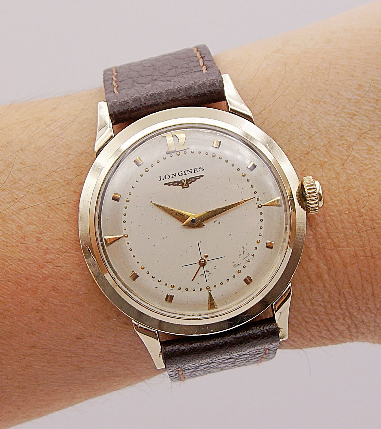 นาฬิกาเก่า LONGINES ไขลานสองเข็มครึ่ง