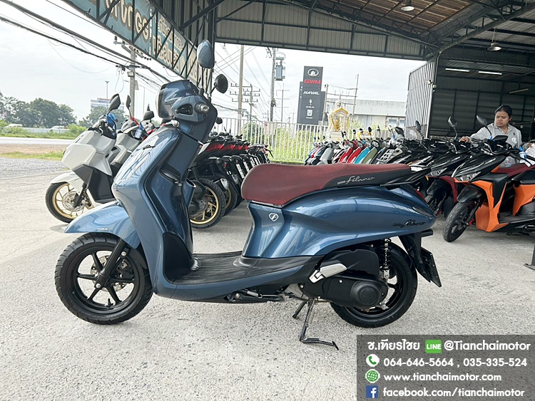 GRAND FILANO ปี67 ABS ตัวรีโมท ชุดสีสวย เครื่องเดิมๆ ขับขี่นิ่ม เครื่องแน่น ประหยัดน้ำมัน ศูนย์ดี ราคา 59,900