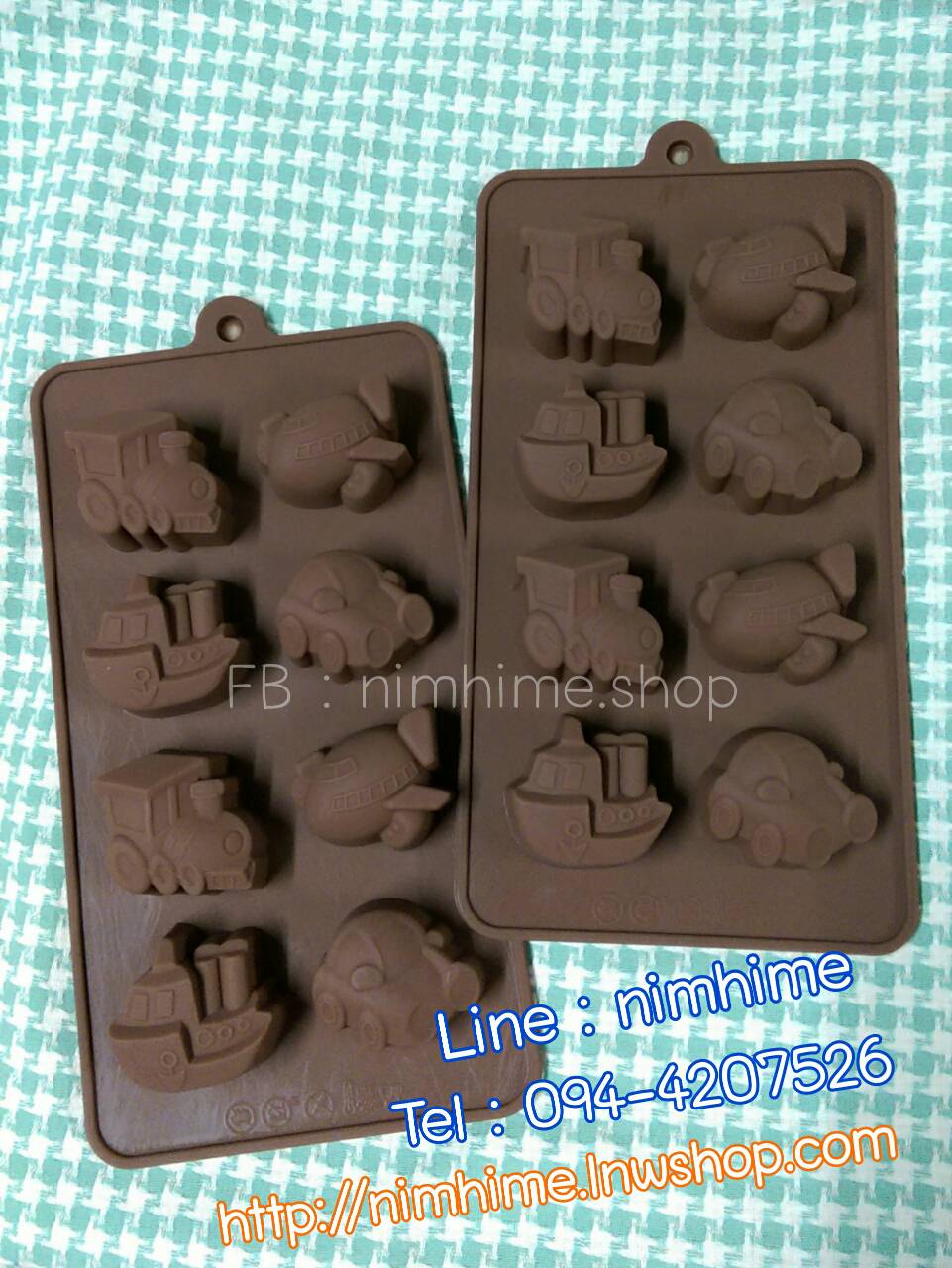แม่พิมพ์ซิลิโคนfood grade วุ้น สบู่ เต้าหู้เย็น ฯลฯ ลาย รถ เรือ เครื่องบิน