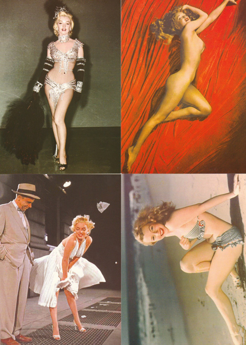 โปสการ์ด Marilyn Monroe ภาพสี 16 ใบ