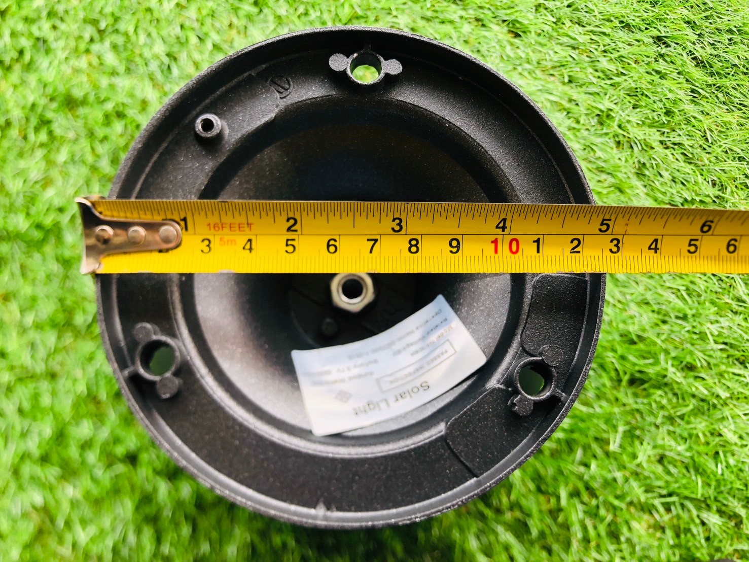 โคมไฟหัวเสาโซล่าเซลล์ รุ่น TZ-404 (แสงขาว + เหลืองวอมไวท์)