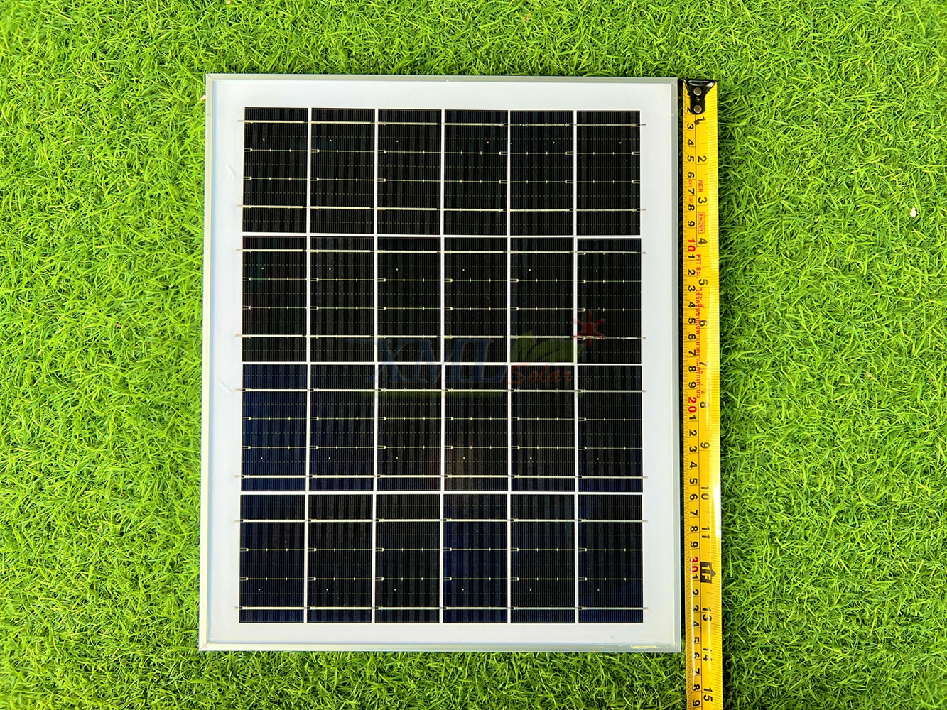 ไฟสปอตไลท์โซล่าเซลล์ 50 Watt กล่องสีน้ำตาล (เปิดได้ 3 แสง)