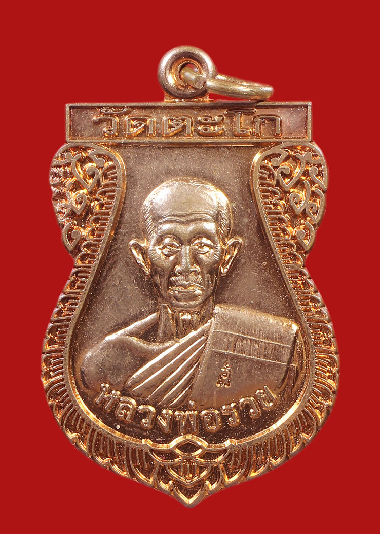 เหรียญเสมาครึ่งองค์89 หลวงพ่อรวย วัดตะโก ปี2553