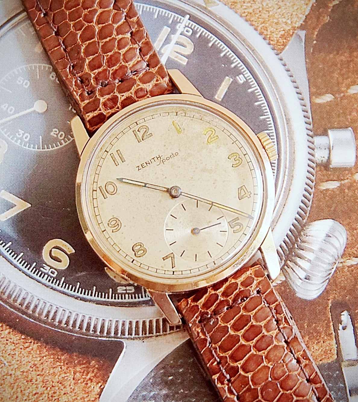 นาฬิกาเก่า ZENITH ไขลานสองเข็มครึ่ง