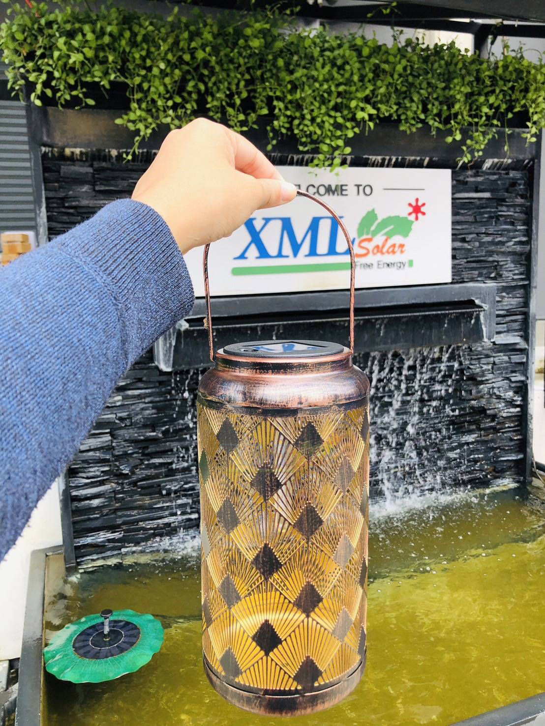 ไฟห้อยโซล่าเซลล์ MD-SOLAR รุ่น S3005 / S3006 / S3007 (แสง:เหลืองวอมไวท์)