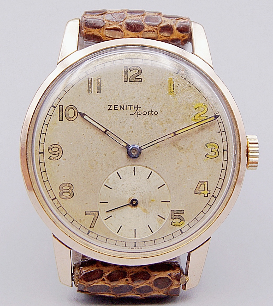นาฬิกาเก่า ZENITH ไขลานสองเข็มครึ่ง
