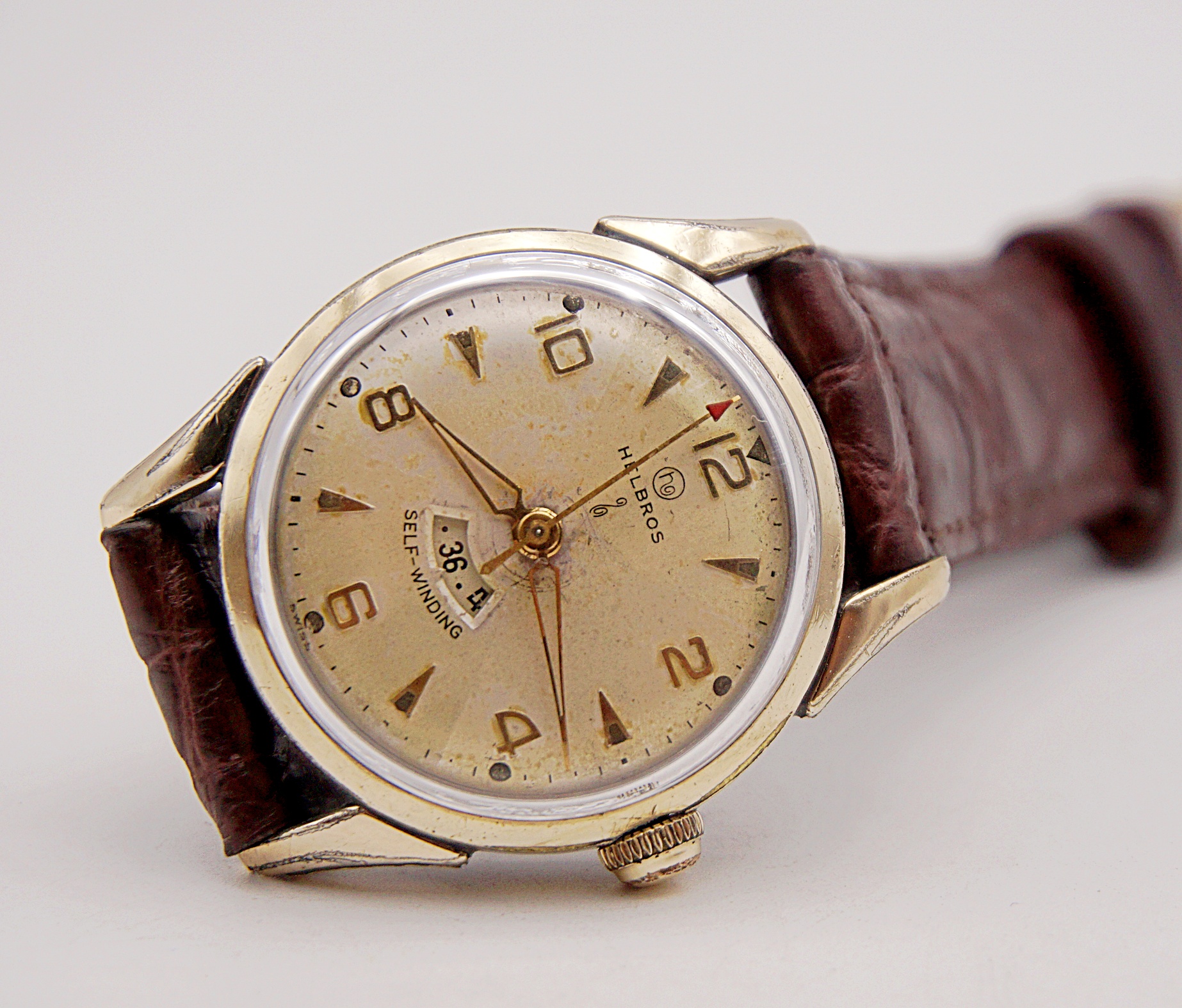 นาฬิกาเก่า HELBROS ออโตเมติก