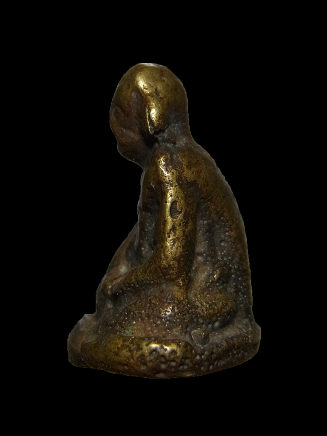 รูปหล่อหลวงพ่อเขียน วัดสำนักขุนเณร พิมพ์หน้าลิงใหญ่ ปี2496