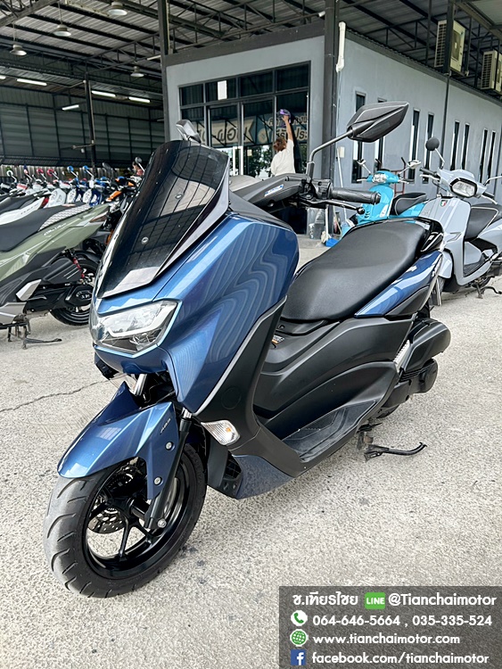 ★ฟรีดาวน์★N-MAX ปี 66 สีน้ำเงิน วิ่งน้อย ขับขี่นิ่มๆ เครื่องเดิมๆ ดอกยางแน่น เครื่องดี ศูนย์ดี ตัวรถพร้อมใช้งาน ราคา 77,500