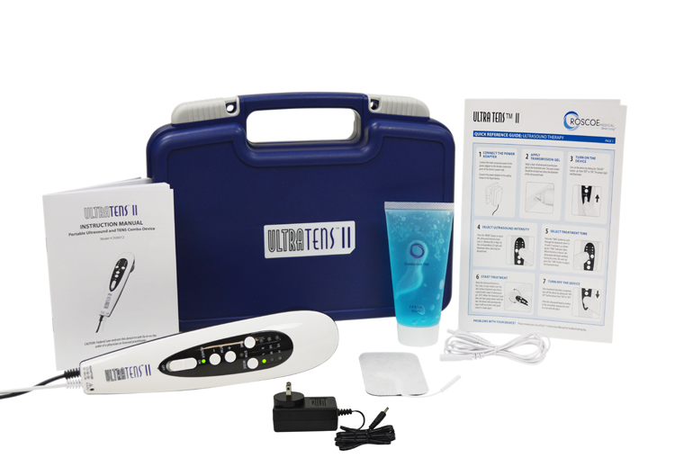 เครื่องอัลตราซาวด์กายภาพแบบพกพา Ultra TENS 2nd Edition 2-in-1 Combo: Ultrasound + TENS Stimulation Combo