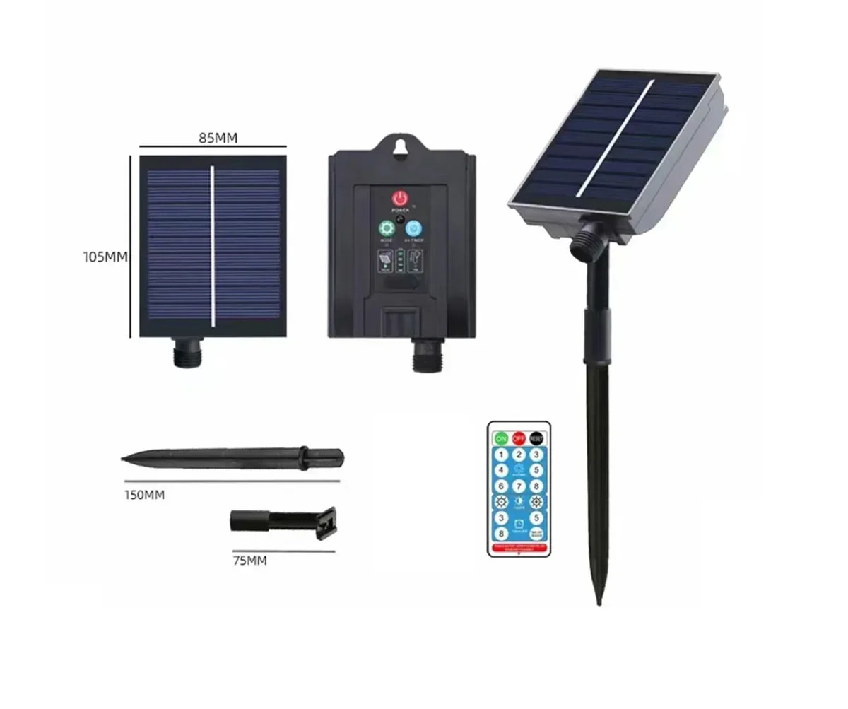 ไฟกระพริบโซล่าเซลล์ รูปทรงดาว รุ่น MD-SOLAR-C2003 (เเสง : เหลืองวอมไวท์)