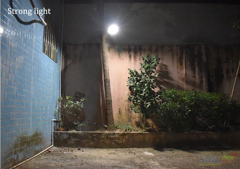 โคมไฟกิ่งโซล่าเซลล์ 48 SMD LED + Motion สีขาว (แสง ขาว)