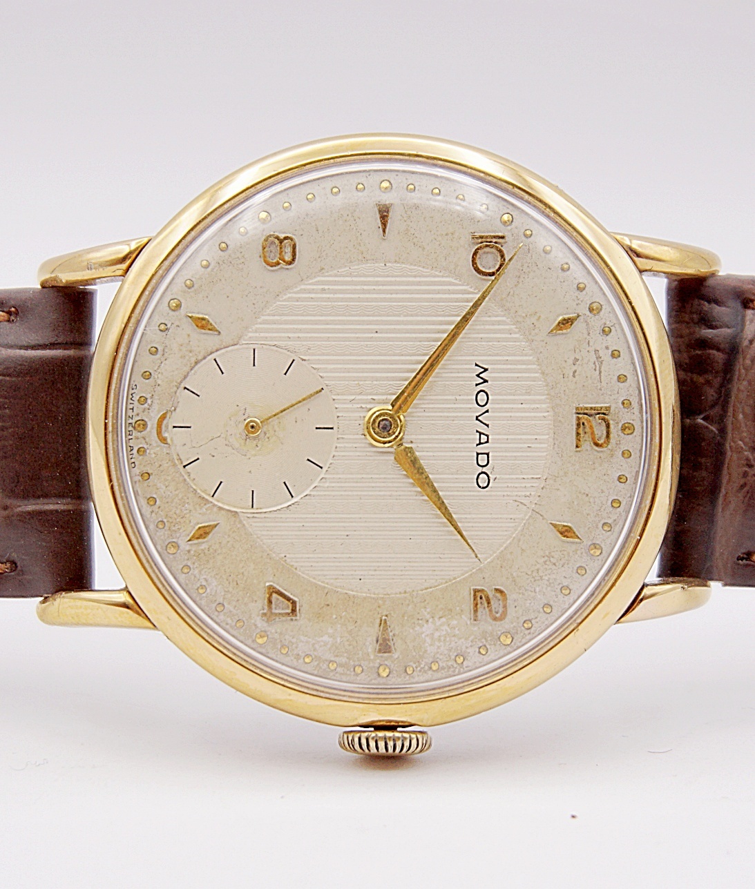 นาฬิกาเก่า MOVADO ไขลานสองเข็มครึ่ง